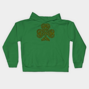 Celtic Knot Shamrock Kids Hoodie